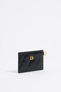 Чорний шкіряний кардхолдер