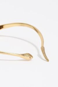 Collar r&iacute;gido serpiente textura dorado