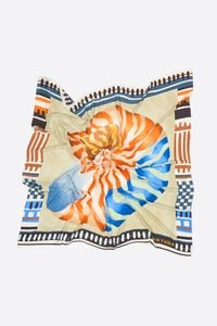 Pa&ntilde;uelo caracola naranja