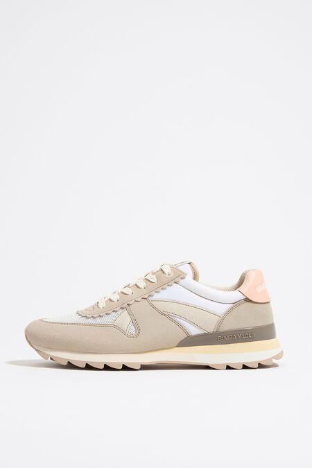 Beige 13 19 technical sneaker