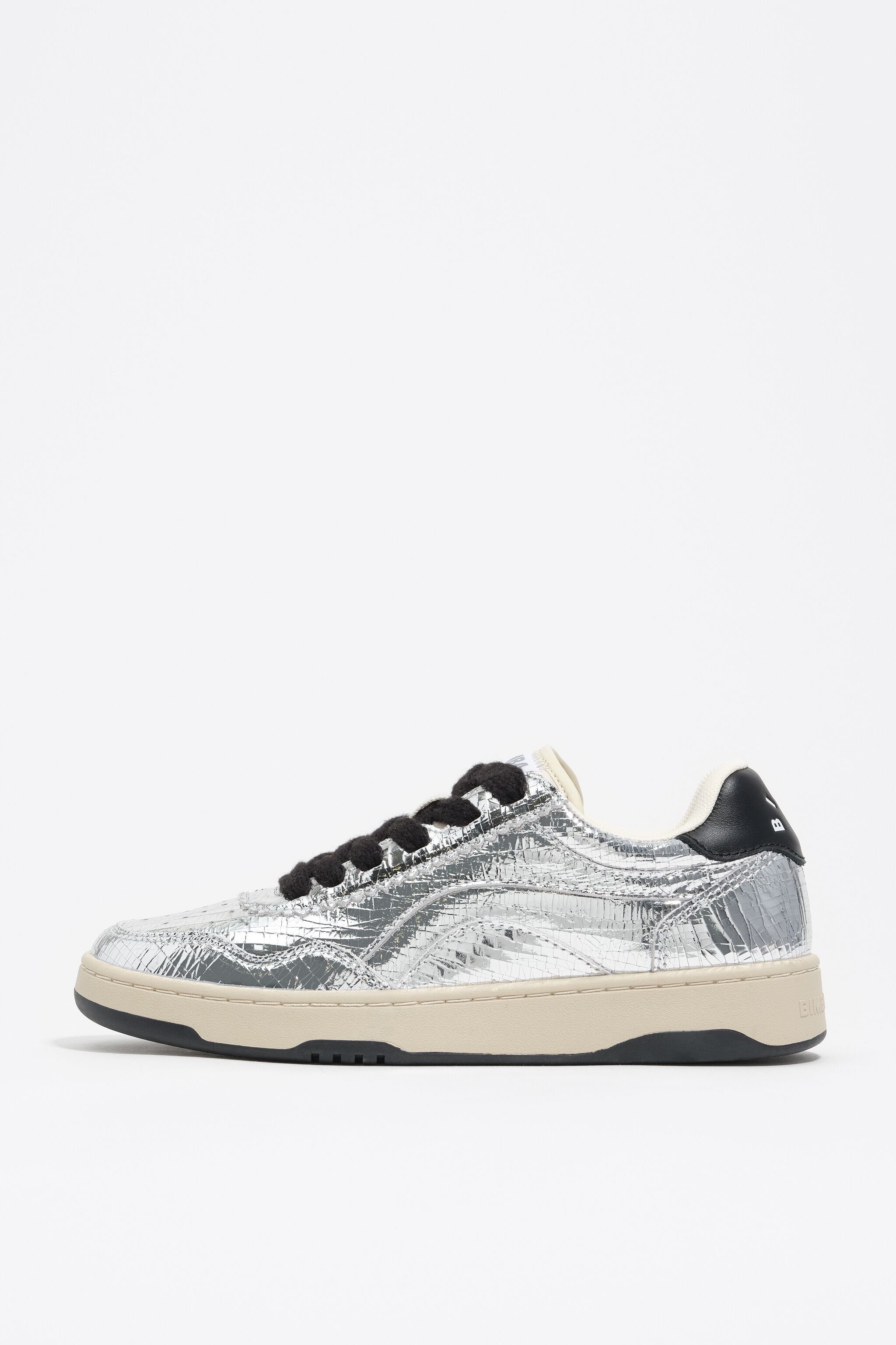Silver leather 13 57 cupsole sneaker