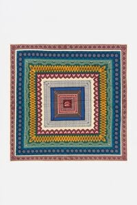 Spitzenhalstuch konzentrische Rahmen Rosa