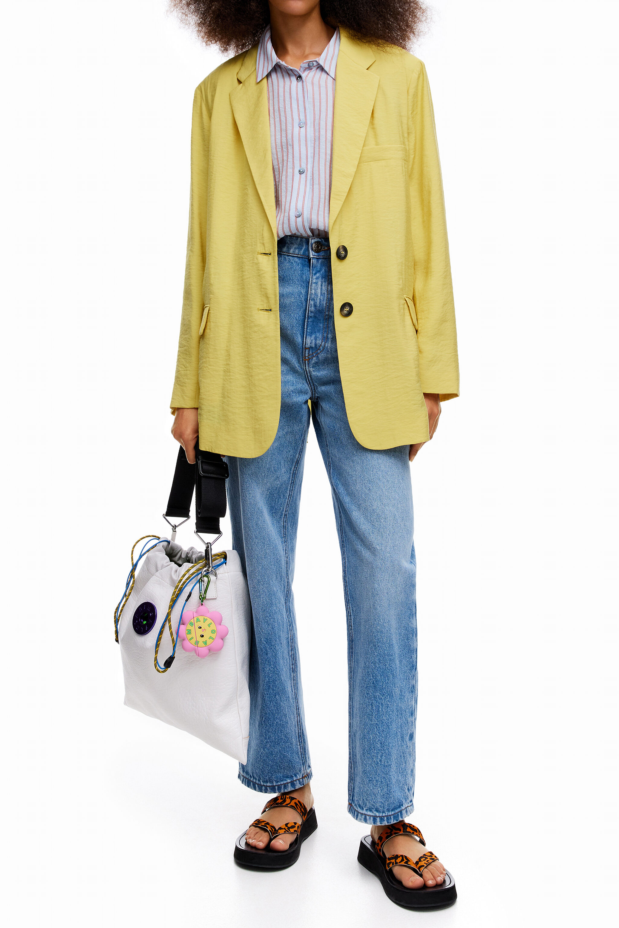 Blazer oversize giallo