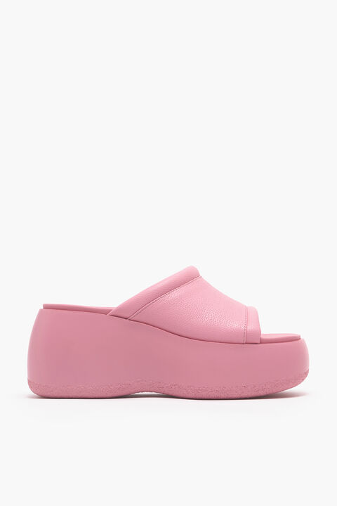 Sandalia plataforma rosa