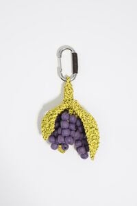 Paper raffia key ring with grapes rope