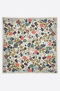 Chal jard&iacute;n flores beige