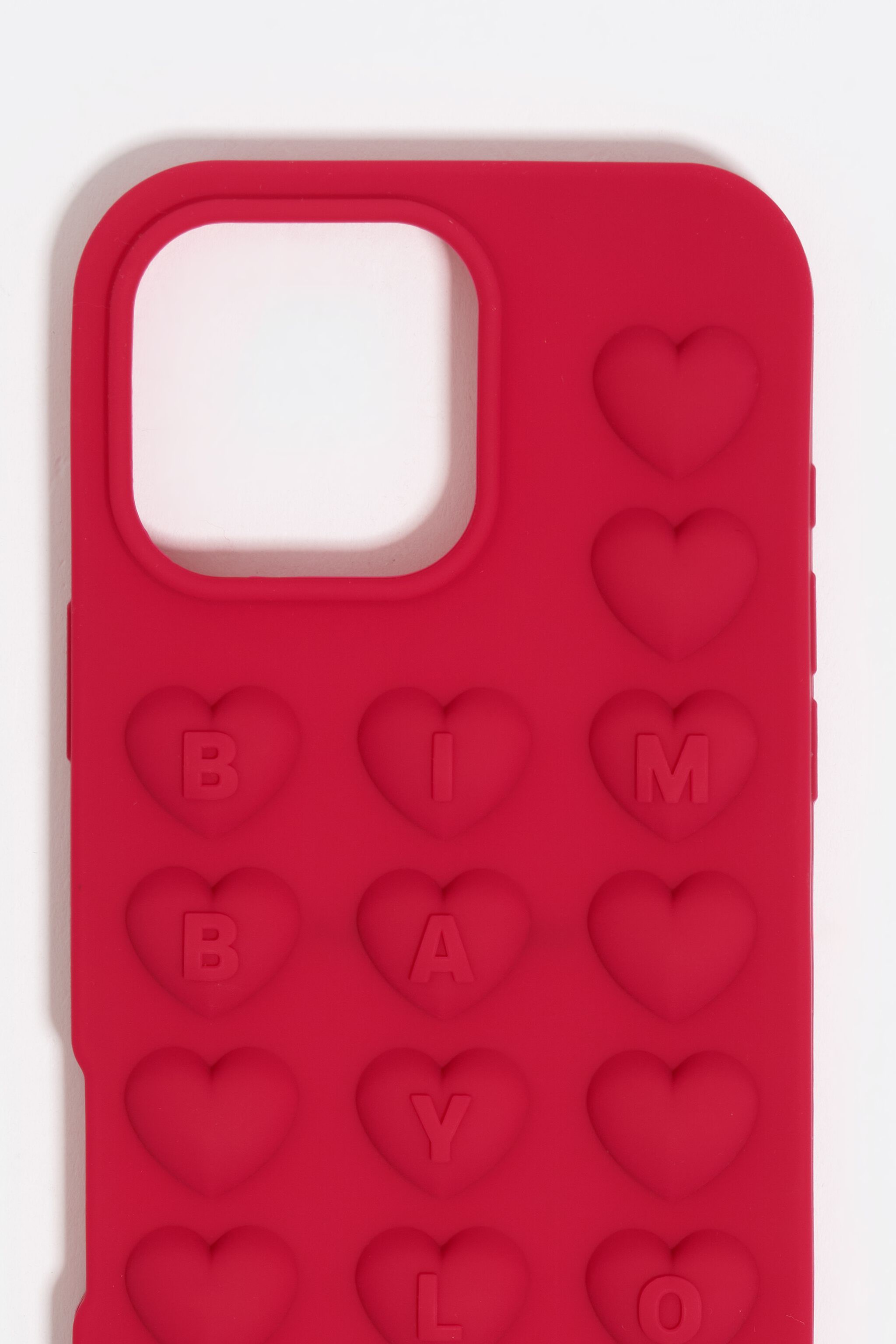 Raspberry silicone iPhone 16 Pro Max case