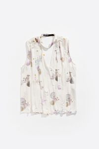 Camiseta línea A Waves marfil