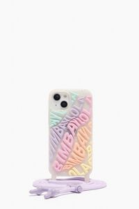 Funda iPhone 13 transparente logo multicolor