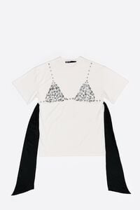 White crystals T-shirt top