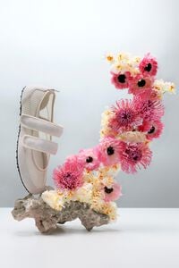 White Velcro sporty ballerina