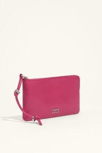 Monedero grande piel fucsia