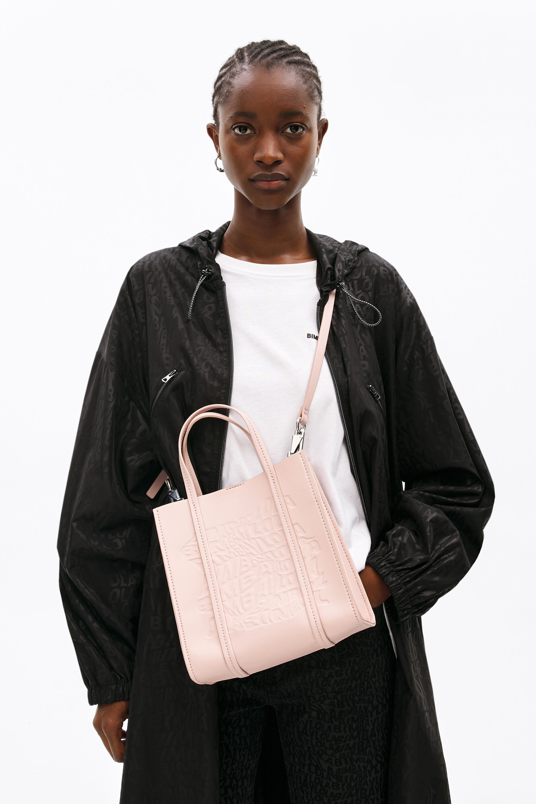 light pink handbag