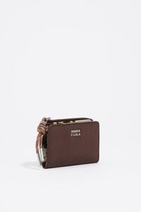 Mocha nylon compact purse