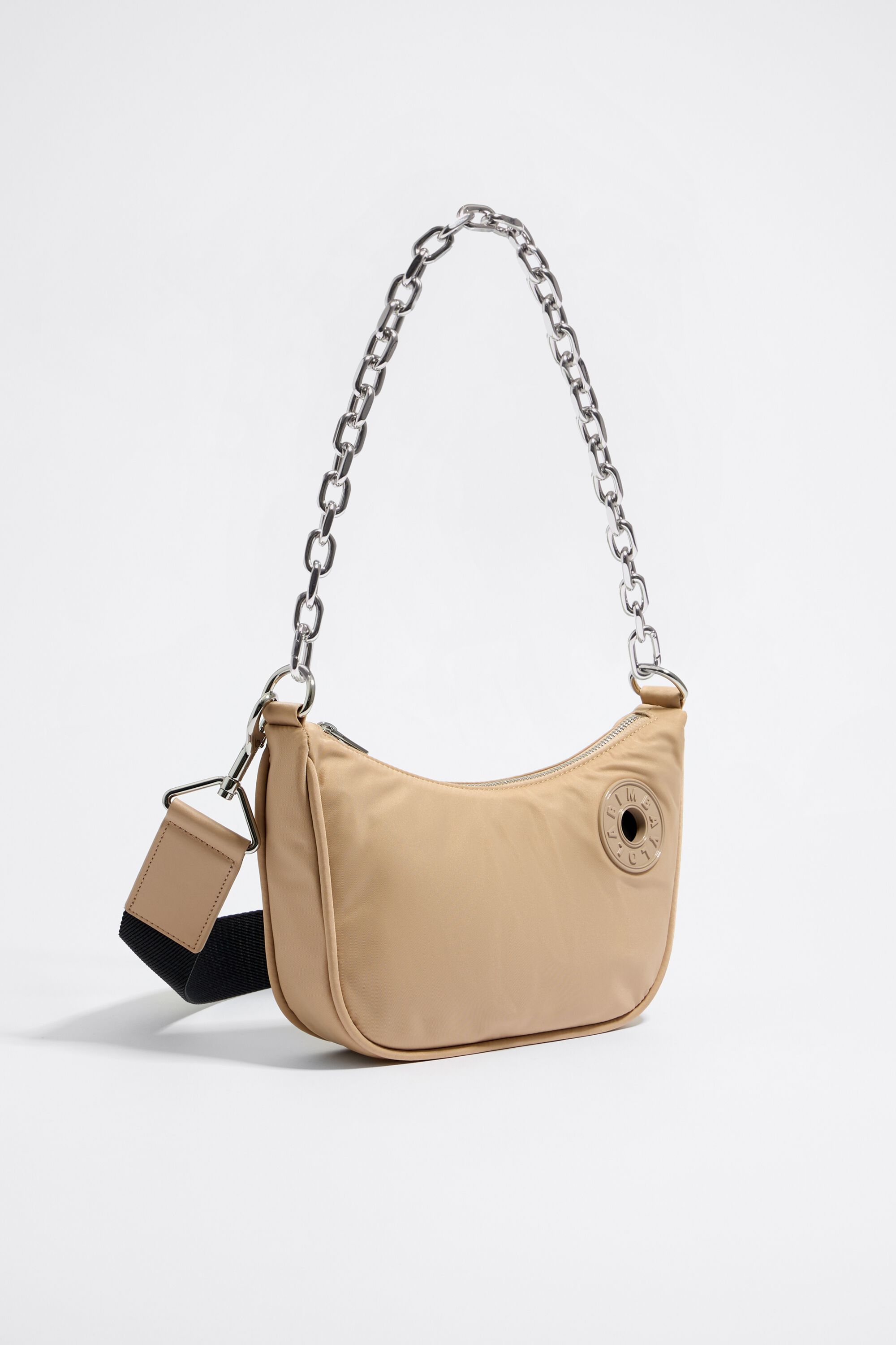 CHLOÉ Ring-embellished leather bag strap