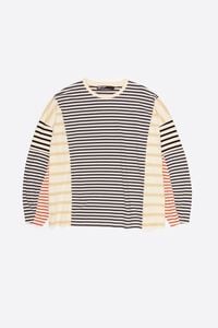 Multicolor striped oversize T-shirt