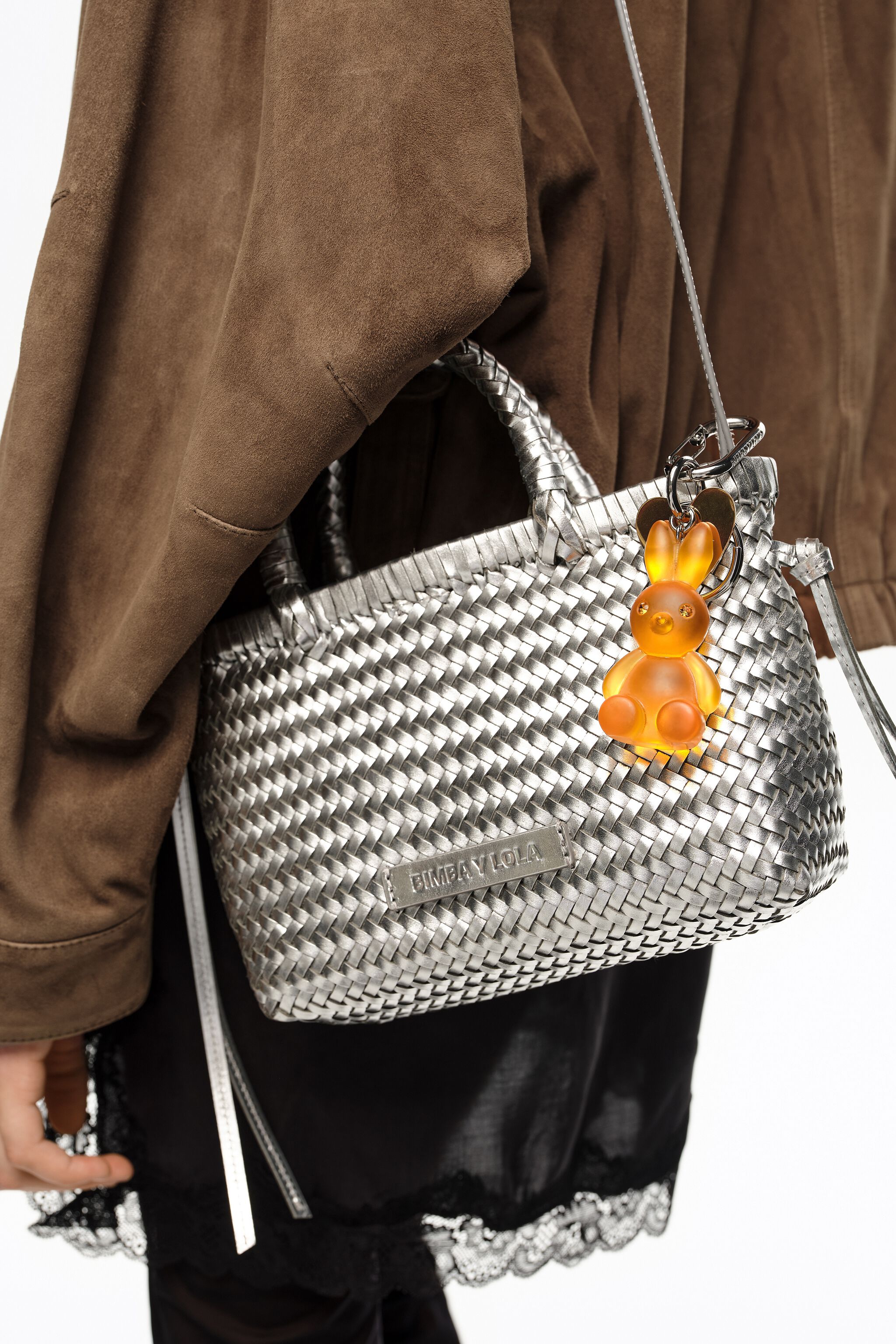 Resin rabbit key ring