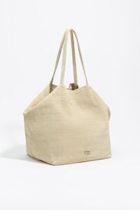 Bolso shopper grande serraje amarillo claro