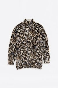 Khaki Plumancha fur sweater