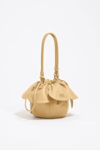Bolso Pétalo piel vainilla
