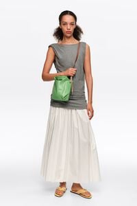 Bolso bandolera Paper mini piel esmeralda