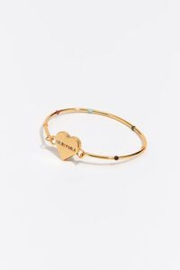 Pulsera r&iacute;gida coraz&oacute;n logo multicolor