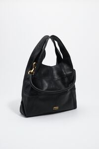 Bolso Paper mediano piel patchwork negro