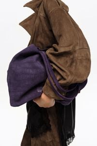 Torba shopper duża dwoina tłoczony wz&oacute;r krokodyla beżowo-szara