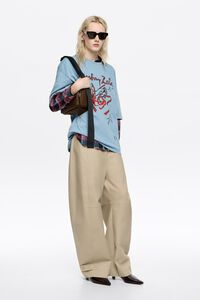 Light blue ballerinas logo T-shirt