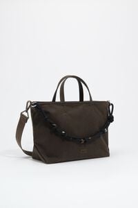 Medium superwax khaki shopper bag