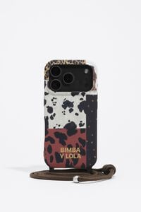 Коричневий чохол для iPhone 17 Pro Max в стилі печворк