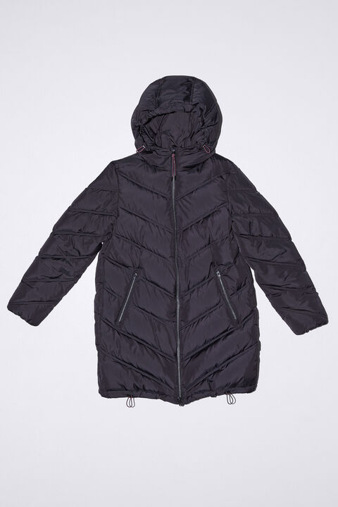 Plumífero midi negro