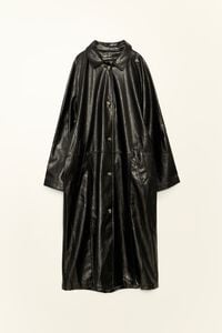 Gabardina midi negra