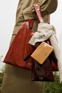 Caramel leather mini bag