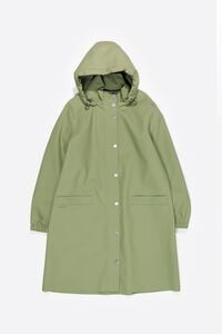 Light green rubberized straight trench