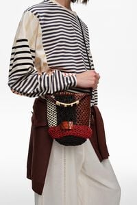 Red shoulder bag