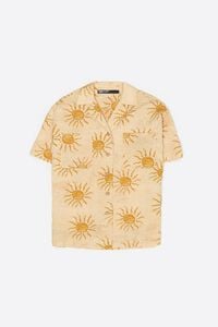 Bimba by the south textured cotton oversize shirt