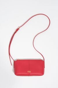 Red leather mini bag