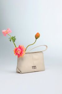 Porta-moedas pele marfim