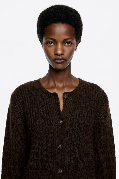 Cardigan Court Femme WINDSMOOR - Taille S - Marron Foncé - Neuf Avec Étiquettes