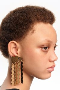 Pendientes siluetas dorado mate