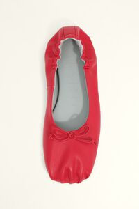Bailarina fruncida de piel roja