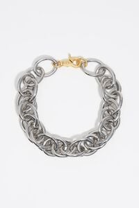 Silver maxi chain necklace