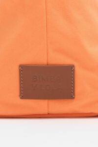 Orange nylon crossbody bag