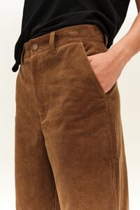 Caramel barrel cut trousers