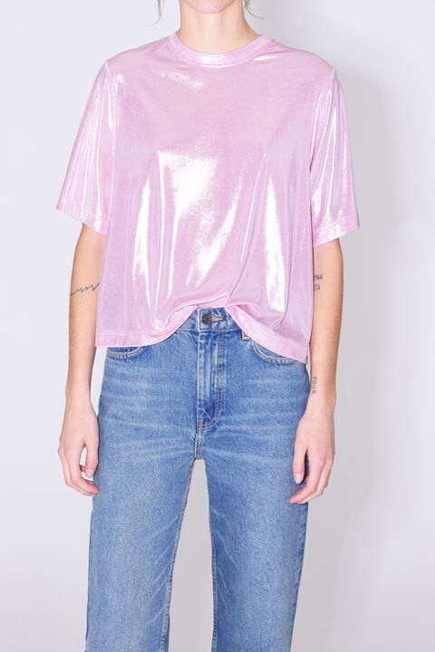 Gemaakt van Alarmerend Vereniging T-shirt glitter roze