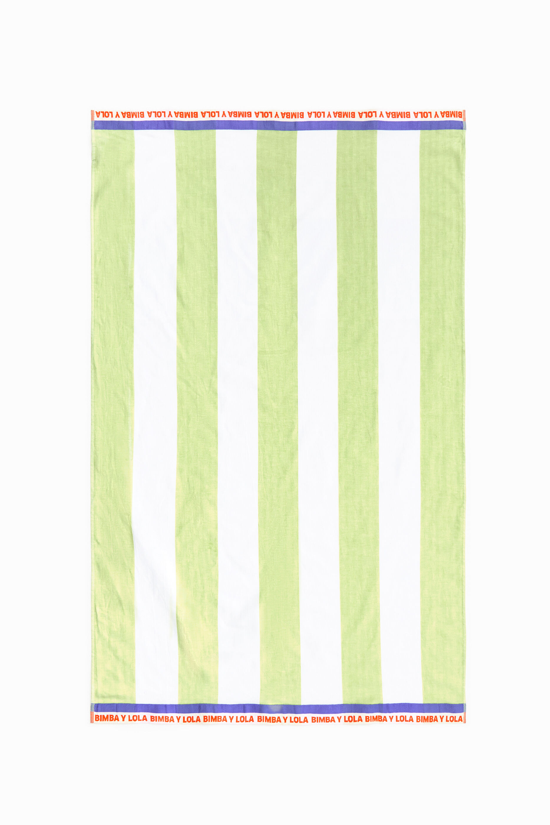 Toalla rayas verdes