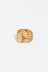 Anillo textura dorado envejecido