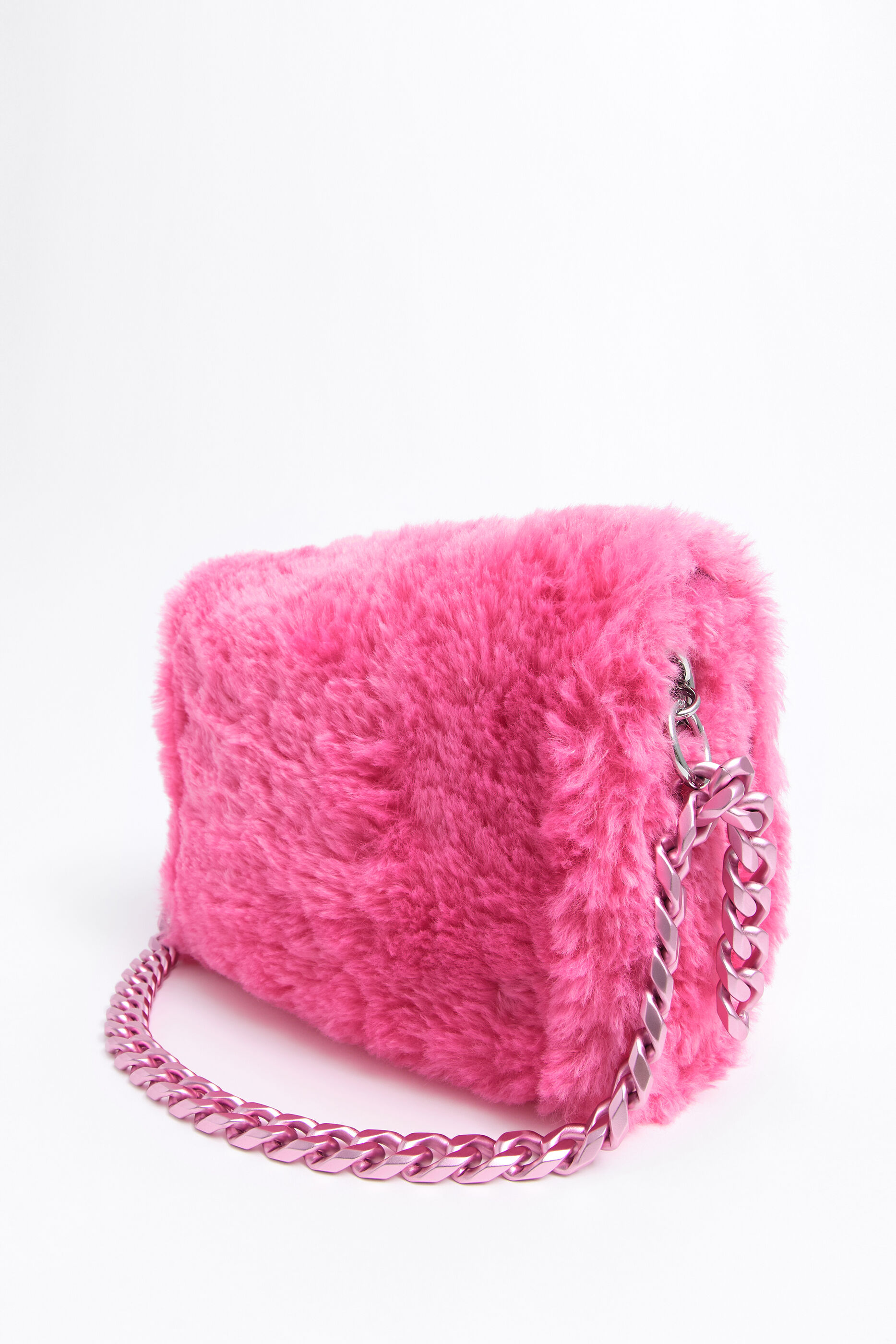 Bolso M pelo rosa