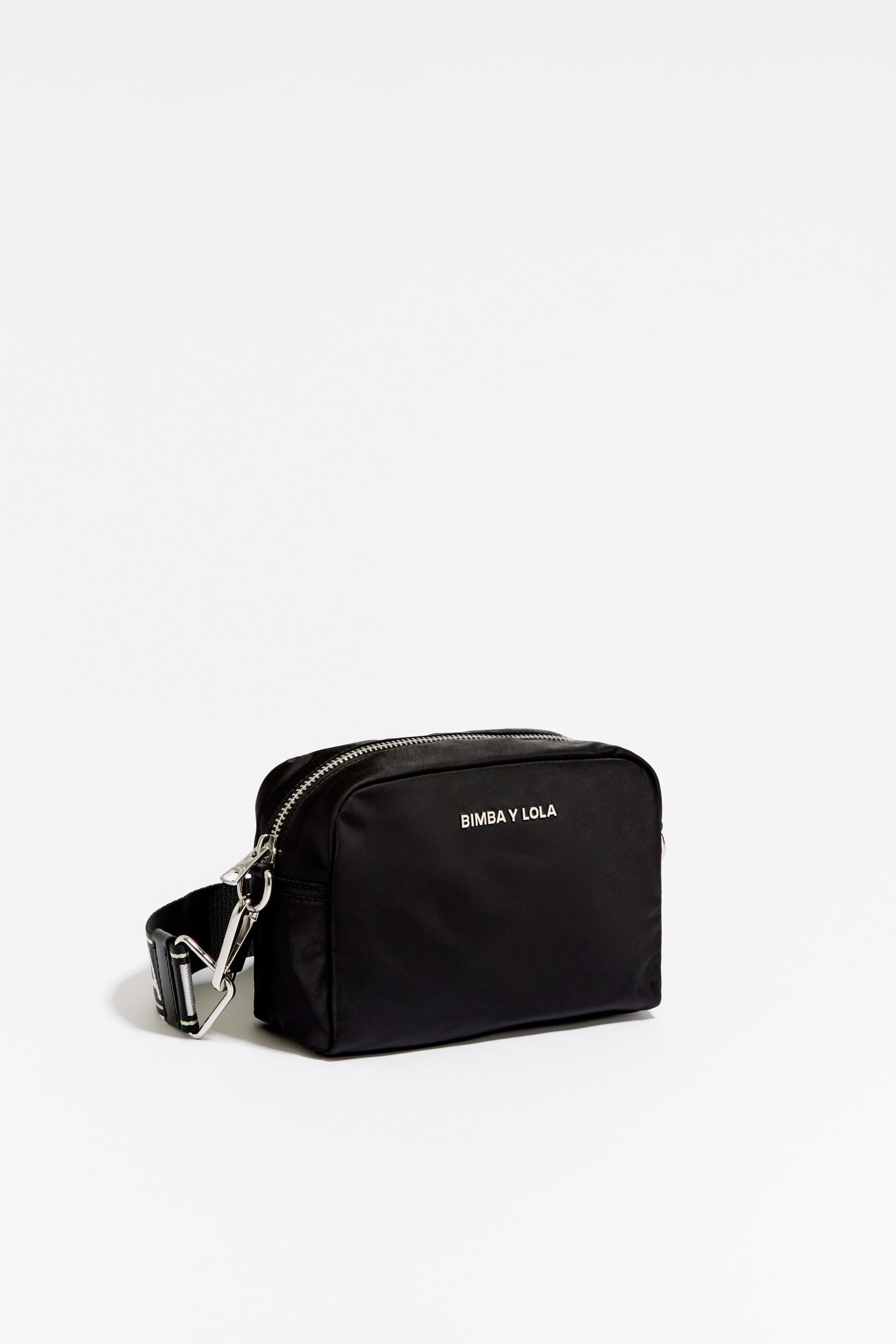Bolso bandolera S nylon negro